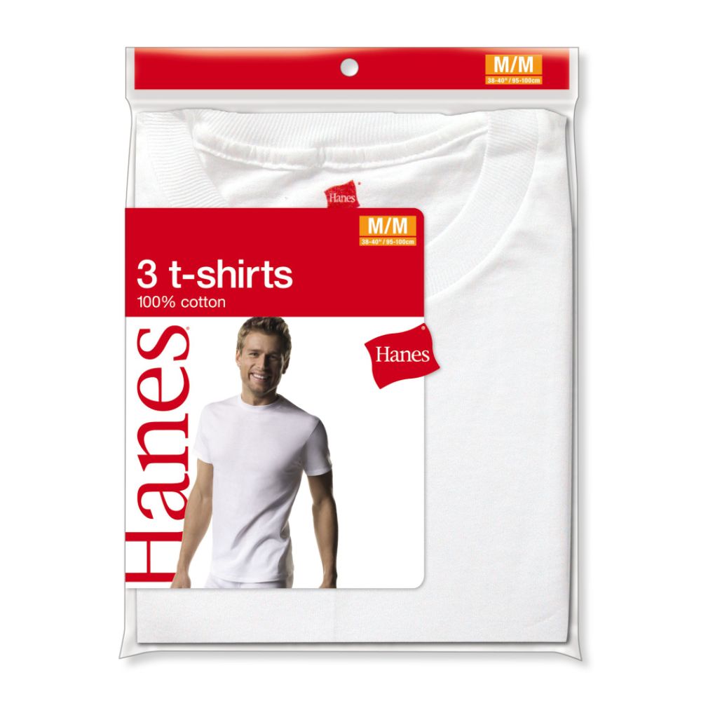 Hanes Crew Neck T-Shirt - White 3 pack at Kmart.com
