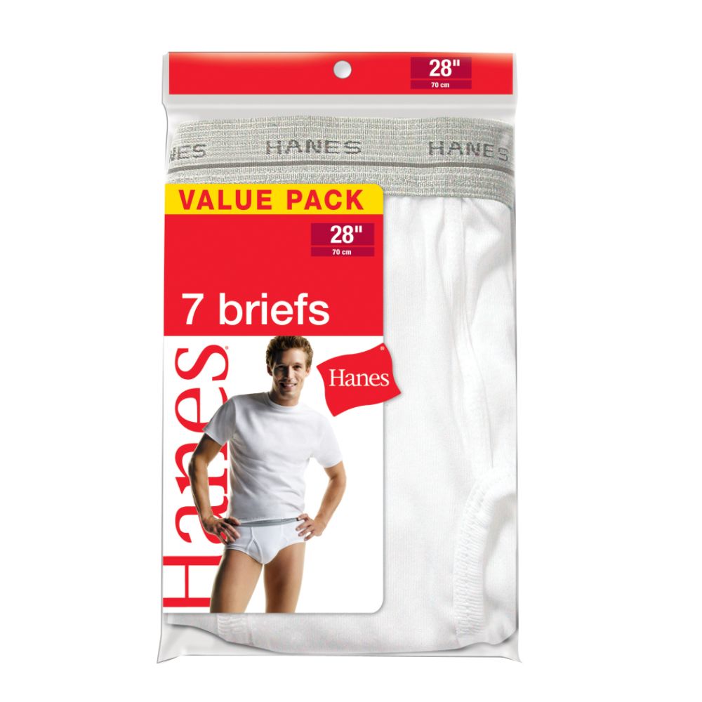 Hanes Men's Brief - White 7 pack