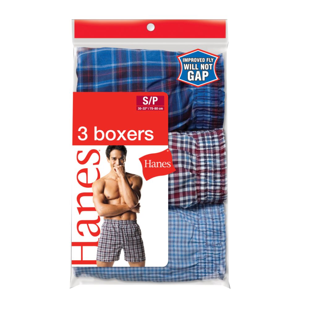 Hanes Men's Boxer - Tartan Plaid 3 pack