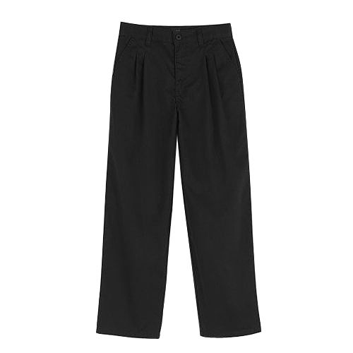Basic Editions Boy's Pleated Front Twill Pant