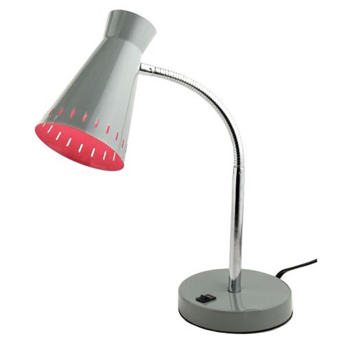 Essential Home Gray/Pink Desk Lamp