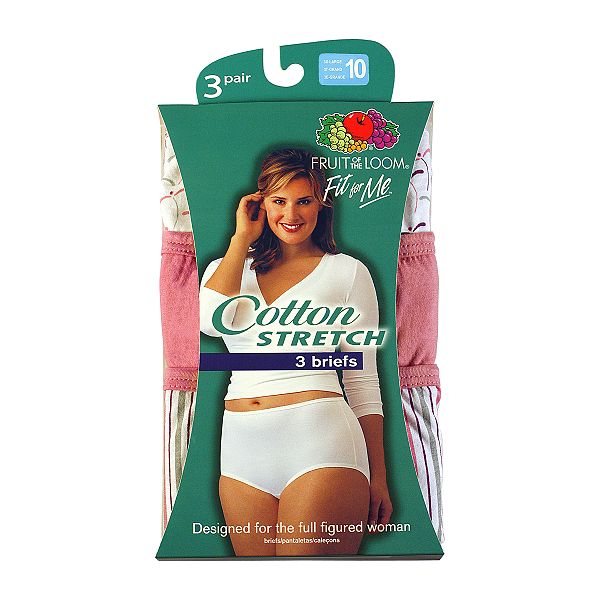 Fruit of the Loom Women's Fit For Me Cotton Stretch Brief