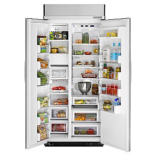 Kitchenaid Refrigerator Built on Built In Side By Side Refrigerator   Appliances   Refrigerators   Side
