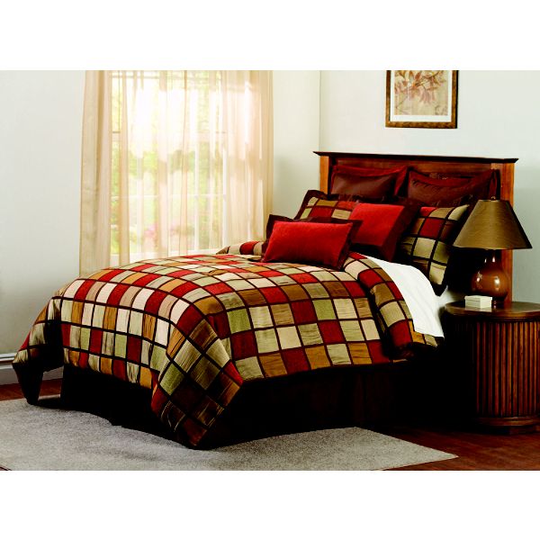 Lush Decor Lush D cor Window Pane 8pc Comforter Set Queen