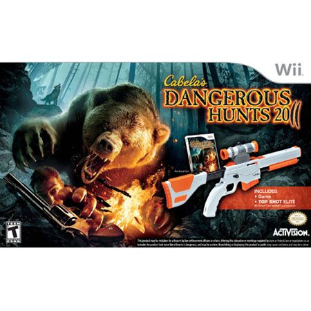 Activision Cabelas Dangerous Hunts 2011 with gun