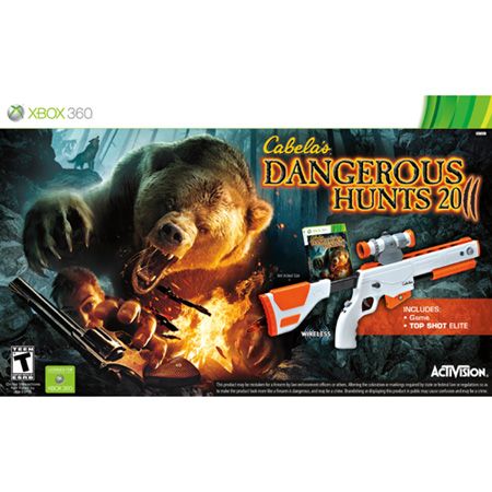Activision Cabelas Dangerous Hunts 2011 with gun