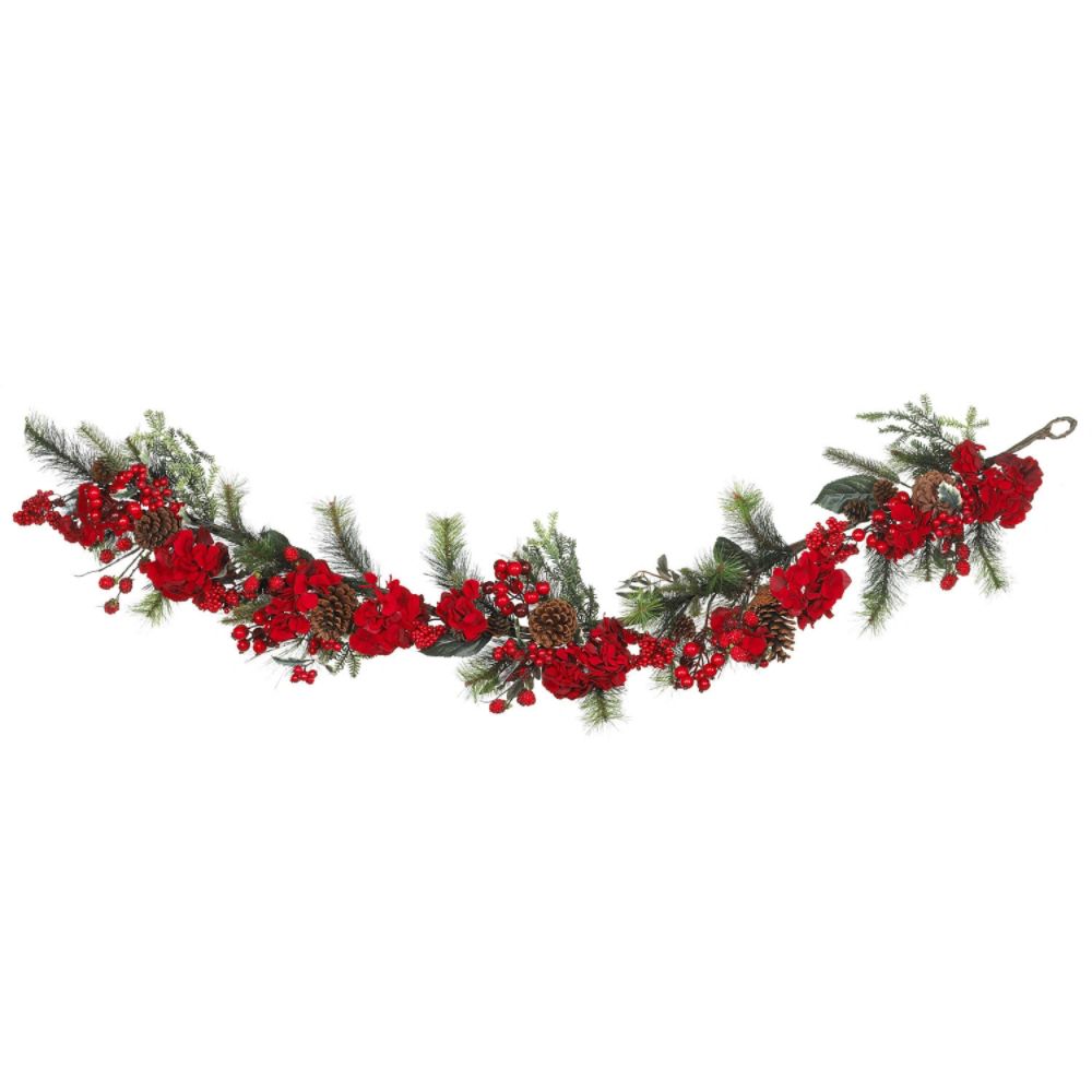 Nearly Natural Hydrangea Garland