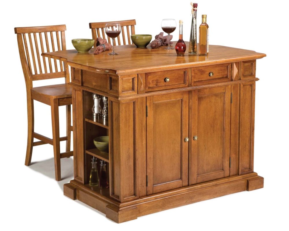 Home Styles Kitchen Island with Two Stools at Sears.com