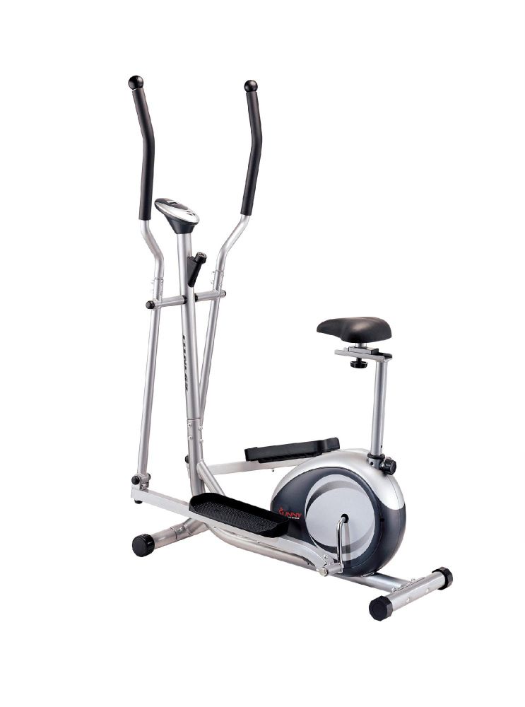 Sunny Health & Fitness Sunny 2 in 1 Elliptical Trainer and Up-right Bike
