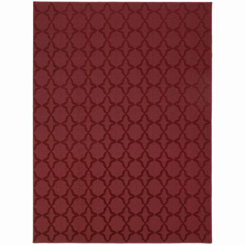 Garland Rug Sparta Chili Red 7’ 6” x 9’ 6” Area Rug With Rug Magic at Kmart.com