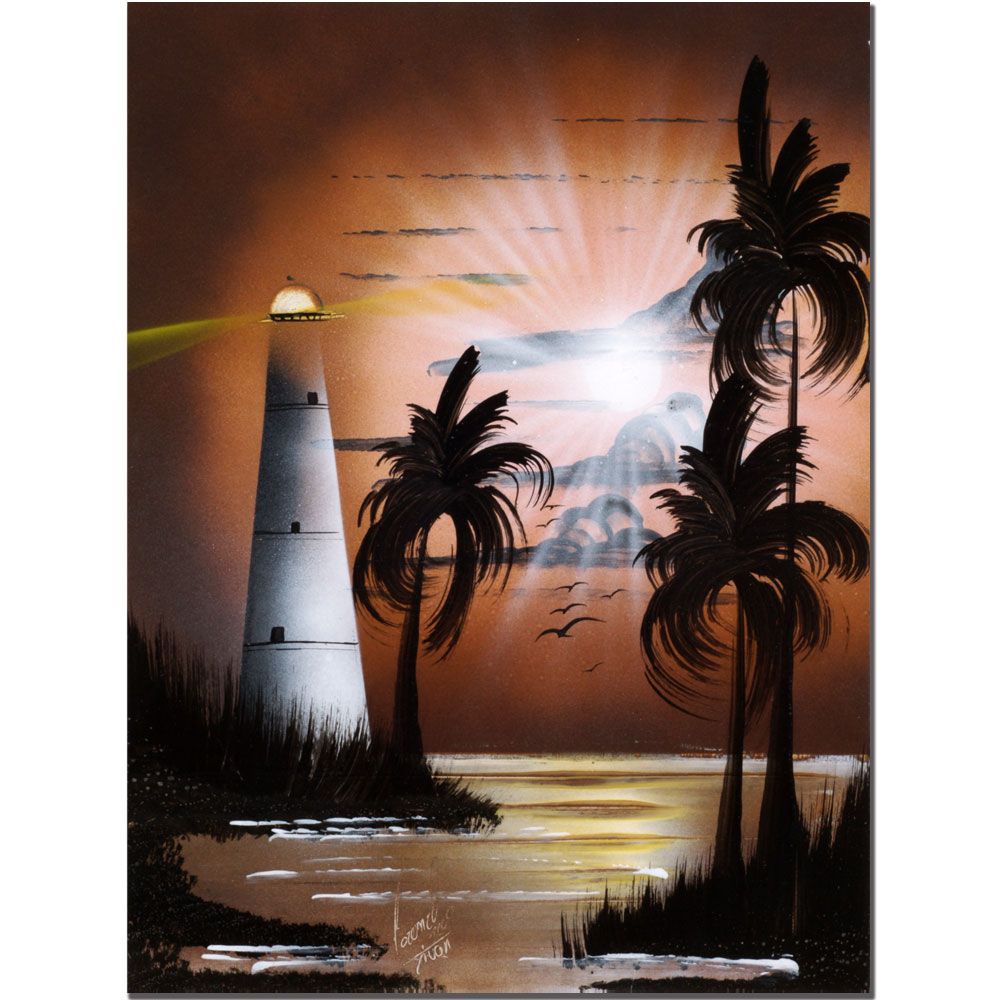 Trademark Art 18x24 inches "Lighthouse at Sunrise" by Conrad