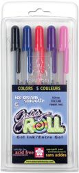 Sakura Gelly Roll Fine Point Pen Set 5Pkg Royal Blue Red Purple