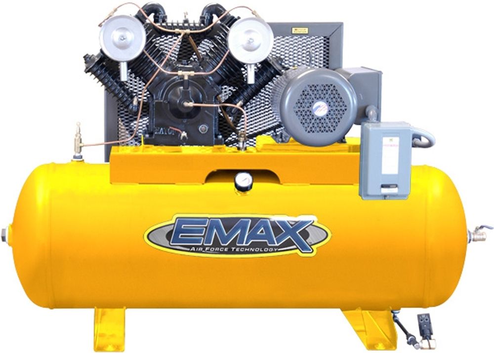 EMAX 7.5 HP 80 Gallon 1 Phase Two Stage Air Compressor - EP07H080V1