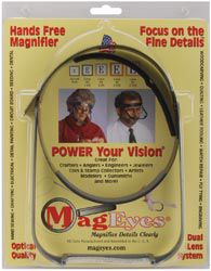 Mag Eyes MagEyes Magnifier Full CircleDouble Lo Black