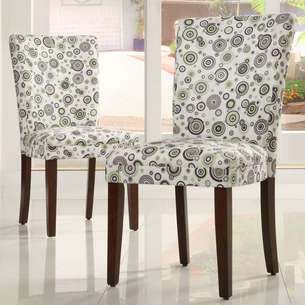 Oxford Creek Bubble Print Dining Chairs (Set