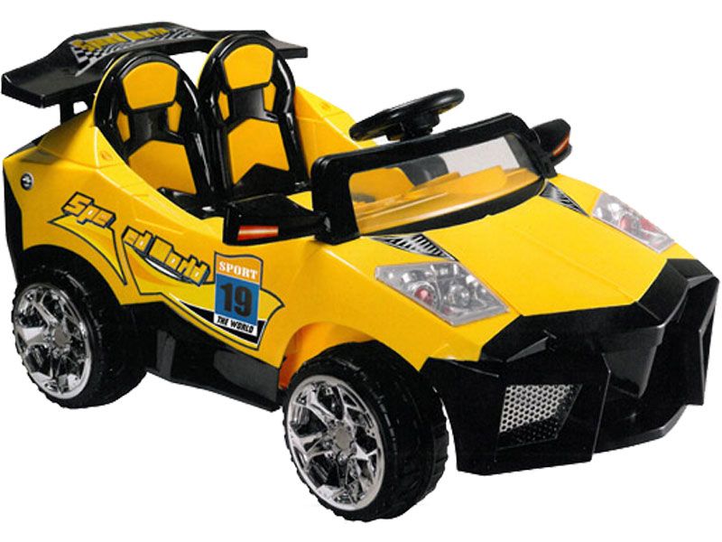 Mini Motos Super Car 12v Yellow Children's Toys