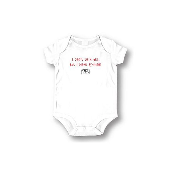 Attitude Rompers Unisex E mail Baby Romper