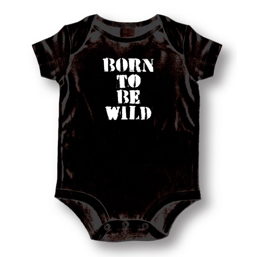 Attitude Rompers Unisex Born To Be Wild Baby Romper