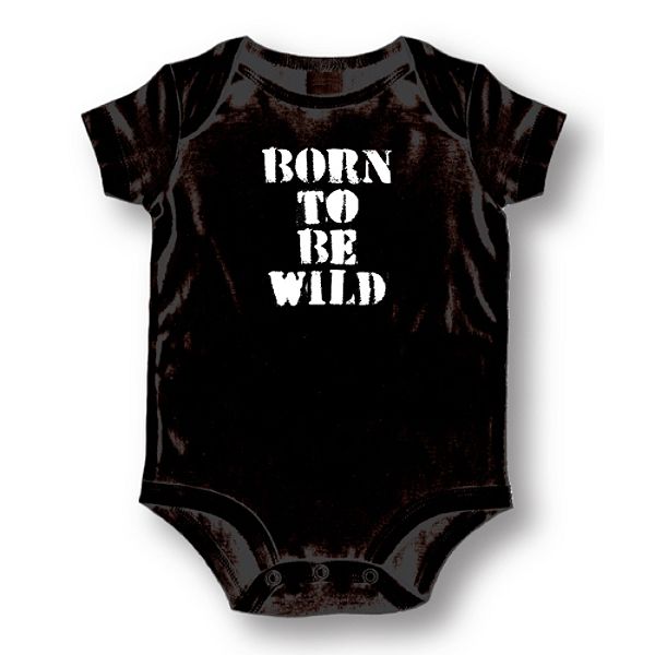 Attitude Rompers Unisex Born To Be Wild Baby Romper