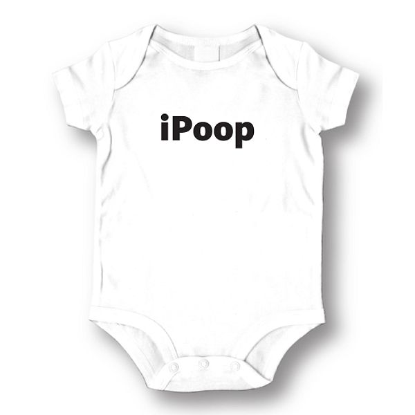 Attitude Rompers Unisex Ipoop Baby Romper