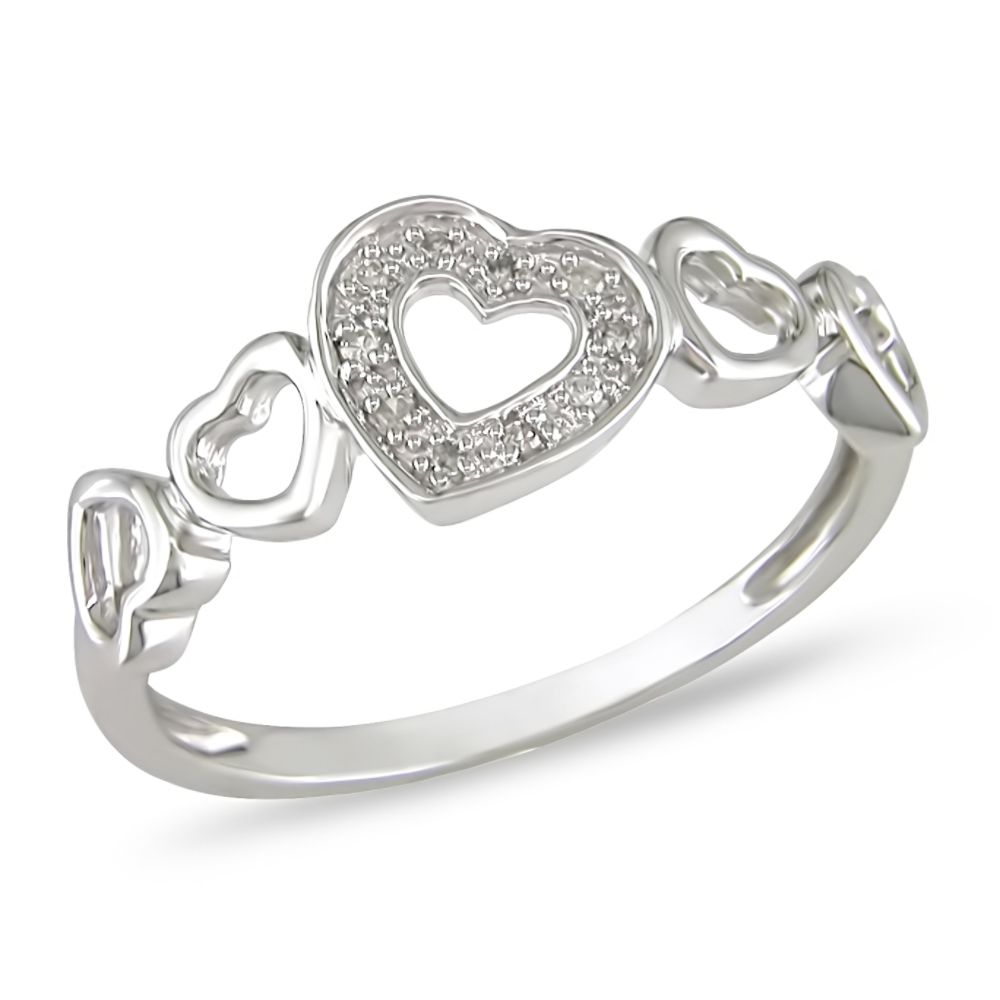   Diamond Accent Ring with 10k White Gold