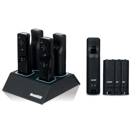 Dreamgear Wii Quad Dock Charger - Black