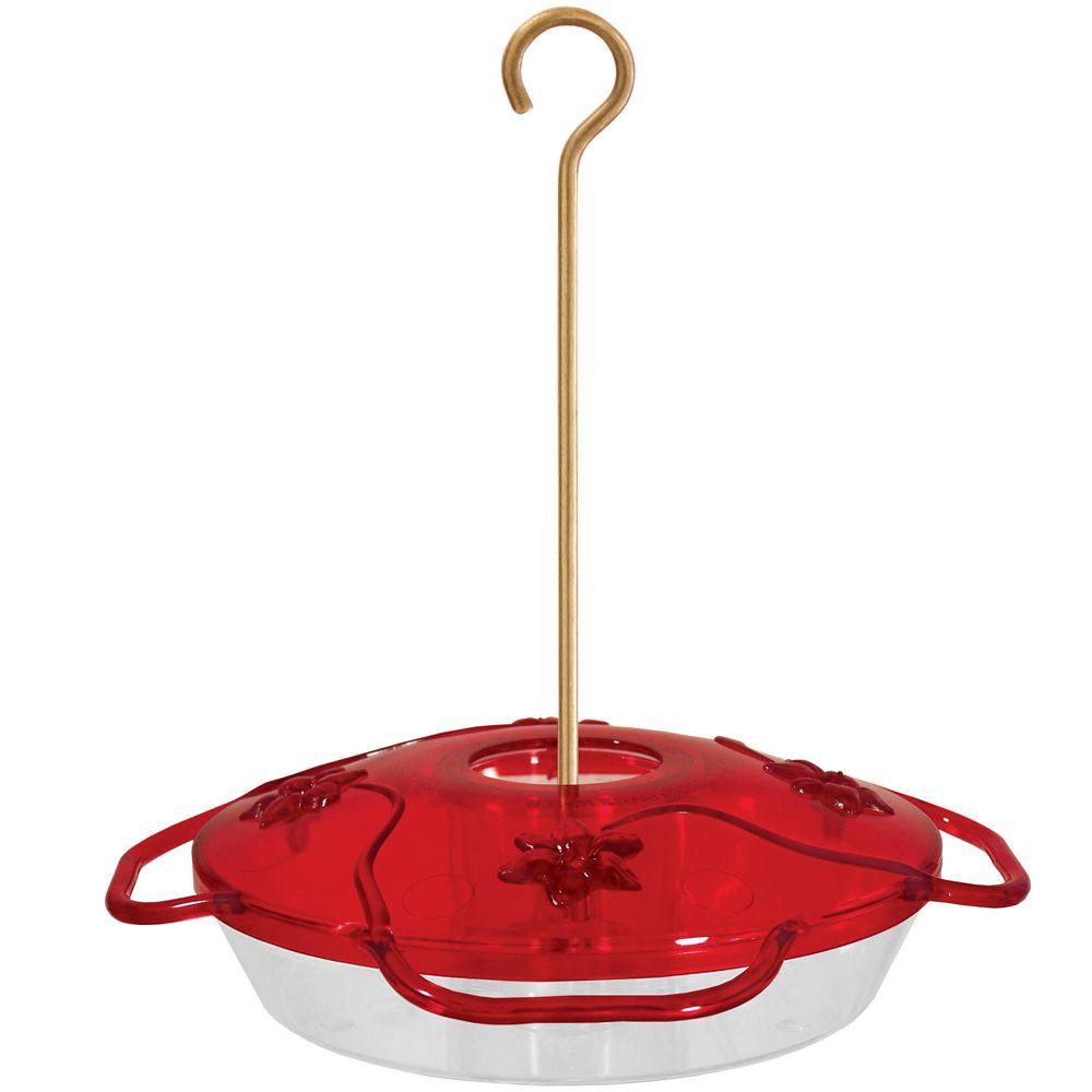 Droll Yankee 4 Flower Port Red Hummingbird Feeder