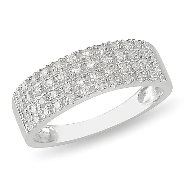 0.25 Cttw Diamond Fashion Ring In Sterling Silver