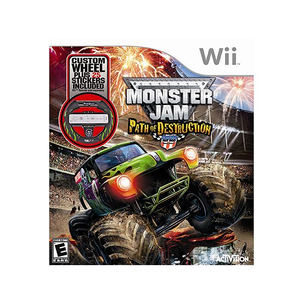 Activision Monster Jam 3 with Gravedigger Wheel for Nintendo Wii 76412