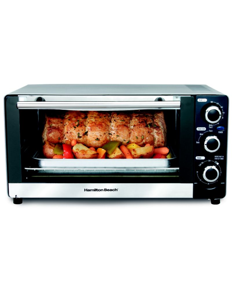 Hamilton Beach 6 Slice Toaster Oven Broiler with Non-Stick Interior