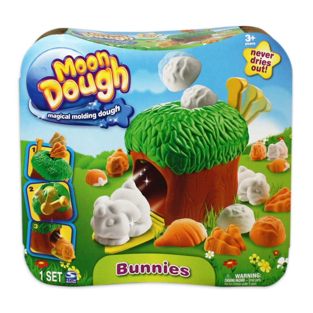 Spinmaster MND ACK Moon Dough Bunnies NEN