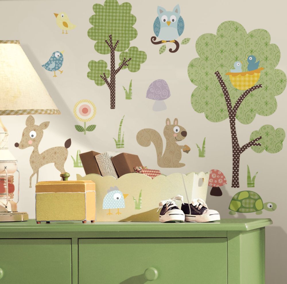 Woodland Animals Peel & Stick Wall Decals