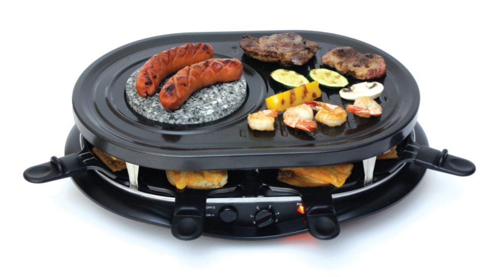 Total Chef 8 Person Party Grill Raclette with Fondue