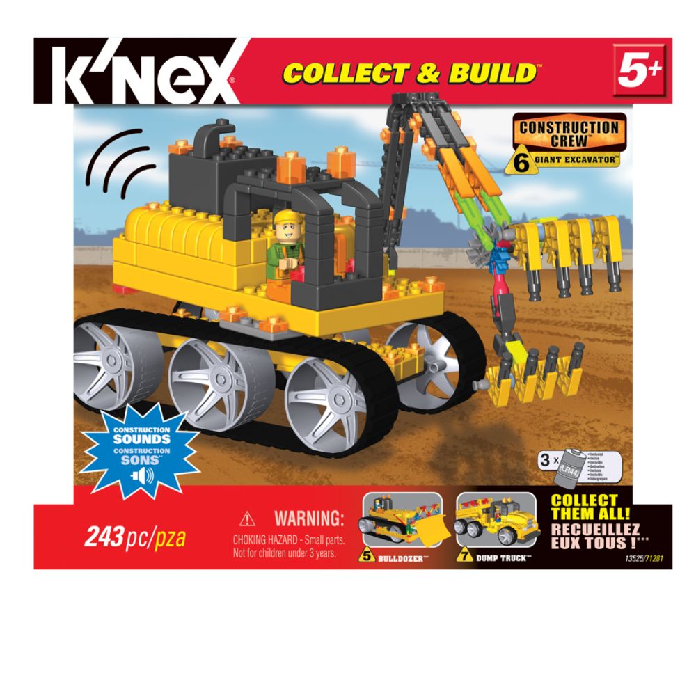 Knex COLLECT & BUILD: CONSTRUCTION CREW GIANT EXCAVATOR at Sears.com