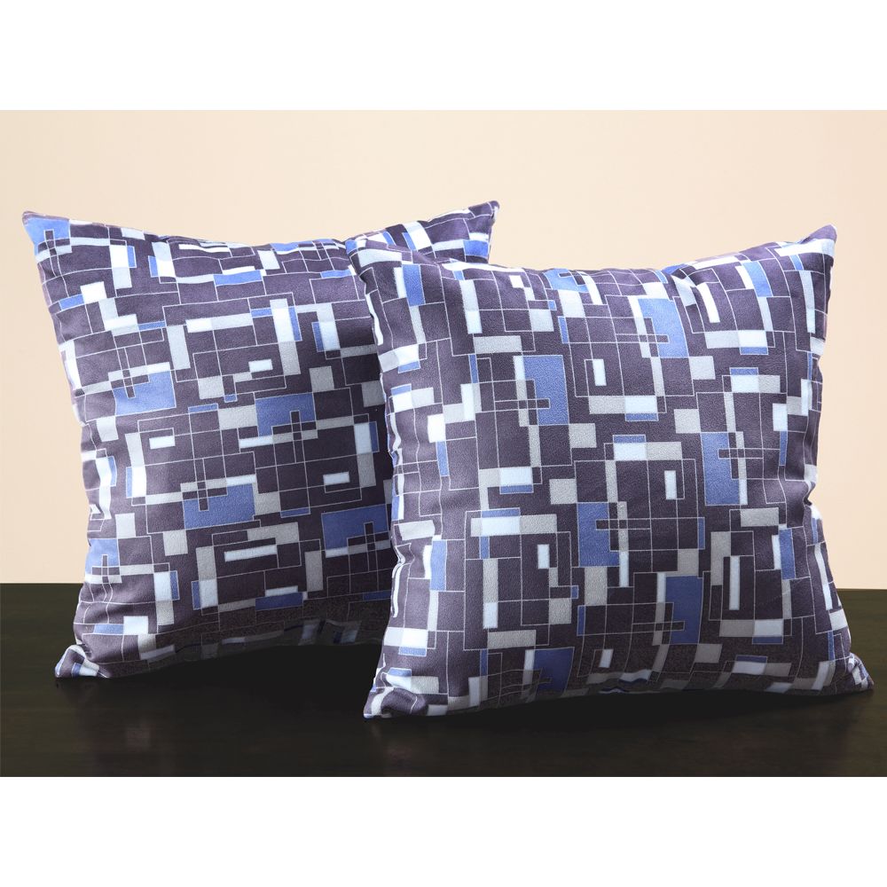 Oxford Creek Square Dark/Blue Print Throw Pillow (Set of 2) at Kmart.com
