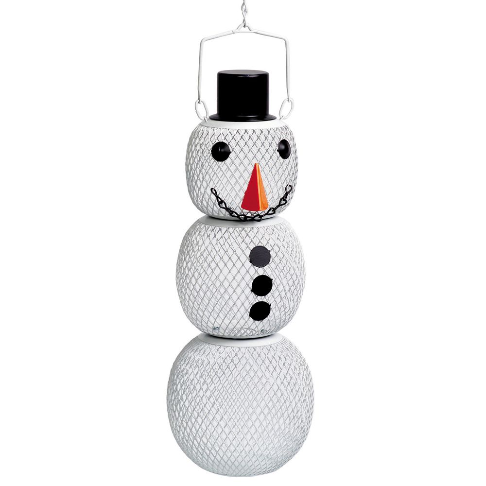 Sweet Corn Products No No 15inch White Snowman Wild Bird Feeder