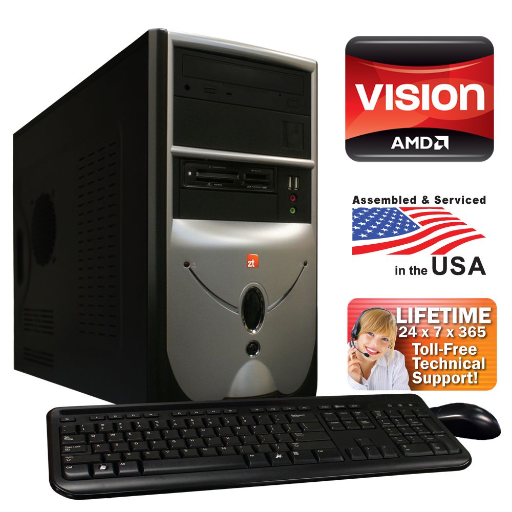 ZT Systems ZT Affinity AMD Phenom II 965 Quad-Core Processor Desktop PC w/ 4GB RAM, 1TB HDD