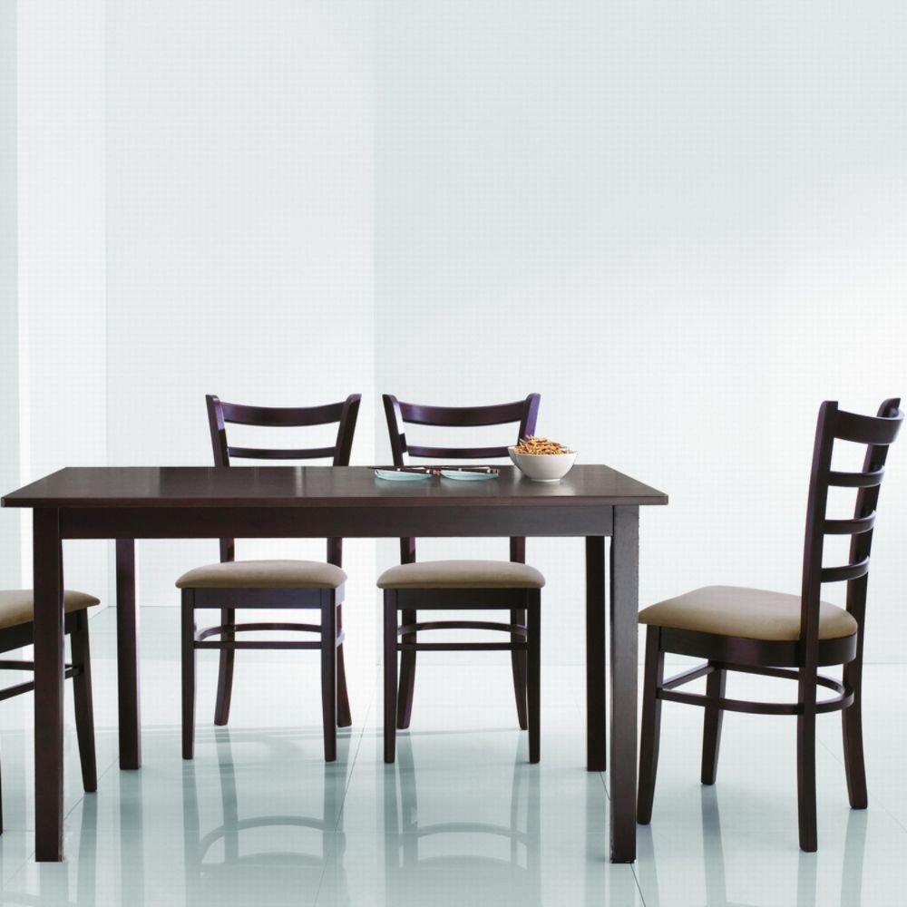 Baxton Studio Keitaro Dark Brown 5 Piece