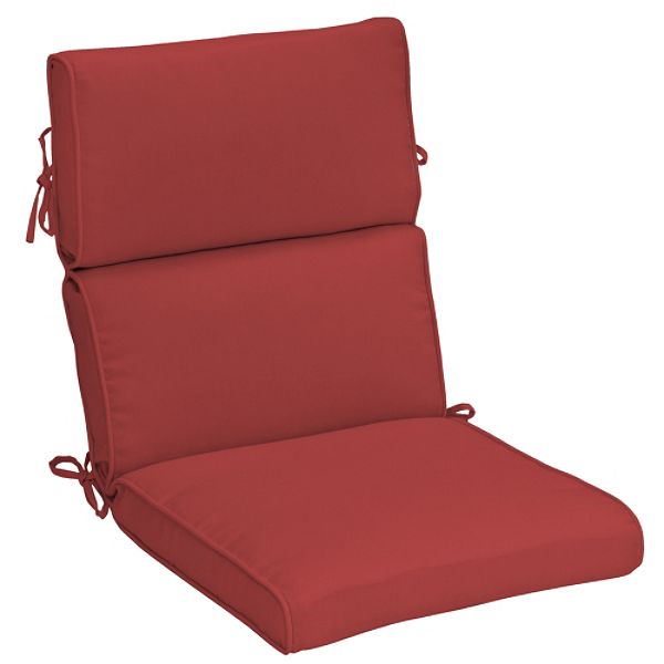 Arden Outdoor Cartridge Chair Cushion, Red Diagonal Solid JA83514B-9K1