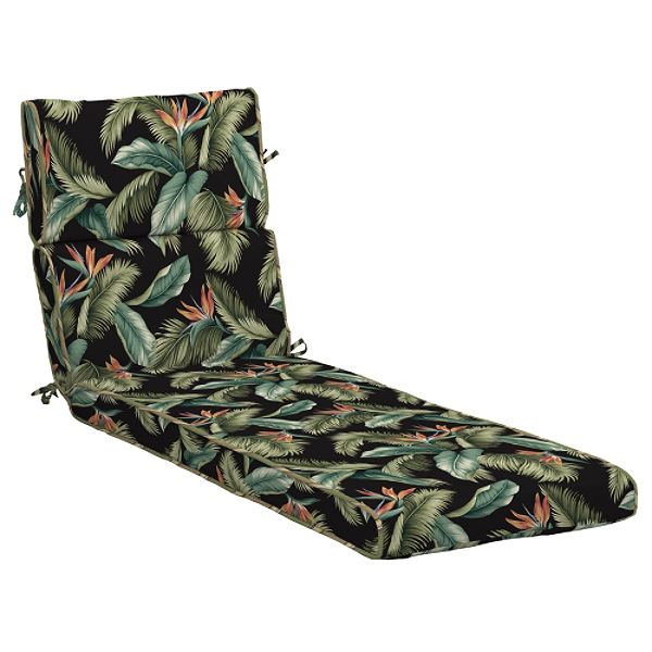 Arden Outdoor Cartridge Chaise Cushion, Ocean Beach Ebony R560516B-9K1