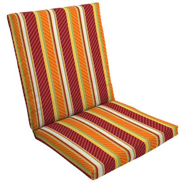Arden Outdoor Chair Cushion, Diagonal Stripe JA69743B-9K1