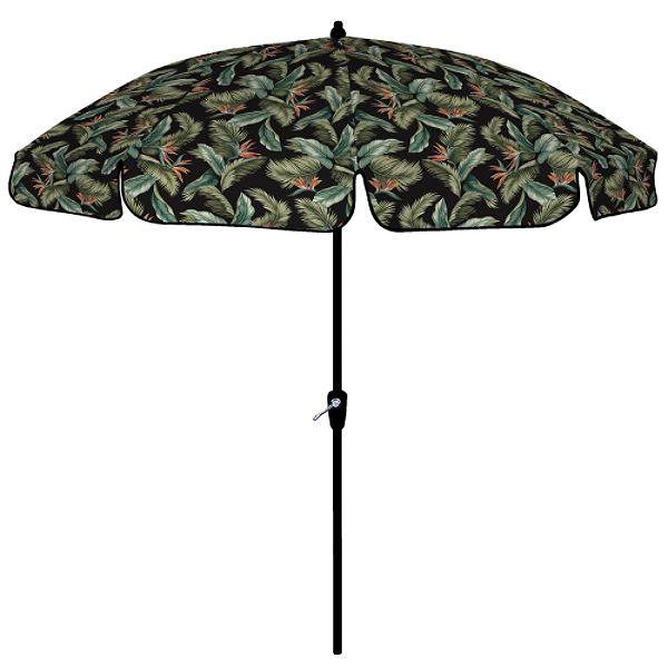 Arden Outdoor 8.5ft Garden Umbrella, Ocean Beach Ebony R560810A-9K1