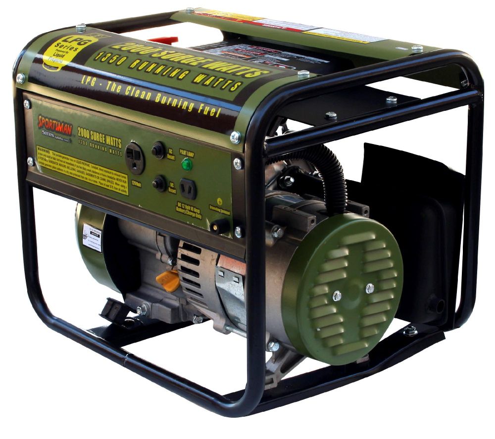 Sportsmans 2000 Watt LP Gas Generator