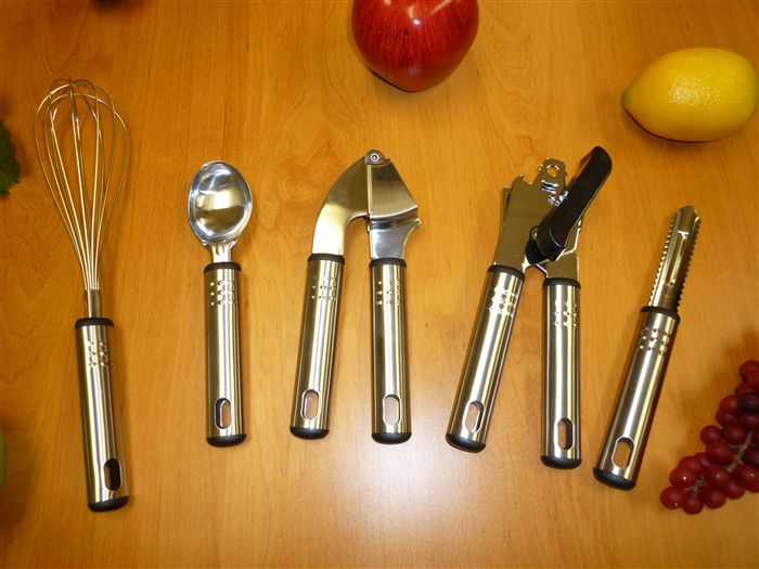 Ragalta 5-Piece Kitchen Utensil Set, Stainless Steel
