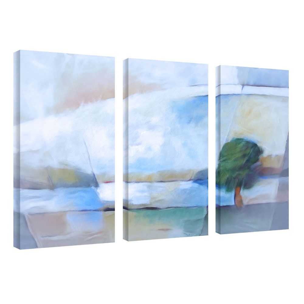 Trademark Art Three 16x32 inch pieces "Landscape in Light" by Adam