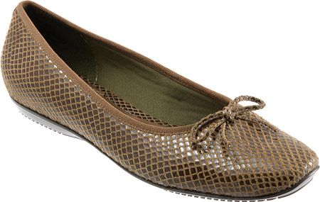 Women's Carlee - Olive Snake Print Suede