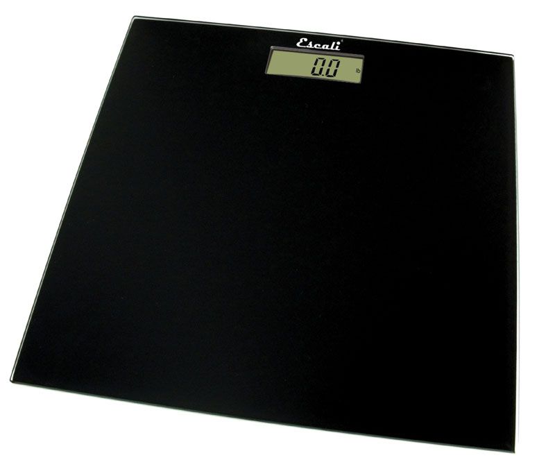 Escali Square Glass Platform Bathroom Scale, Black at Kmart.com