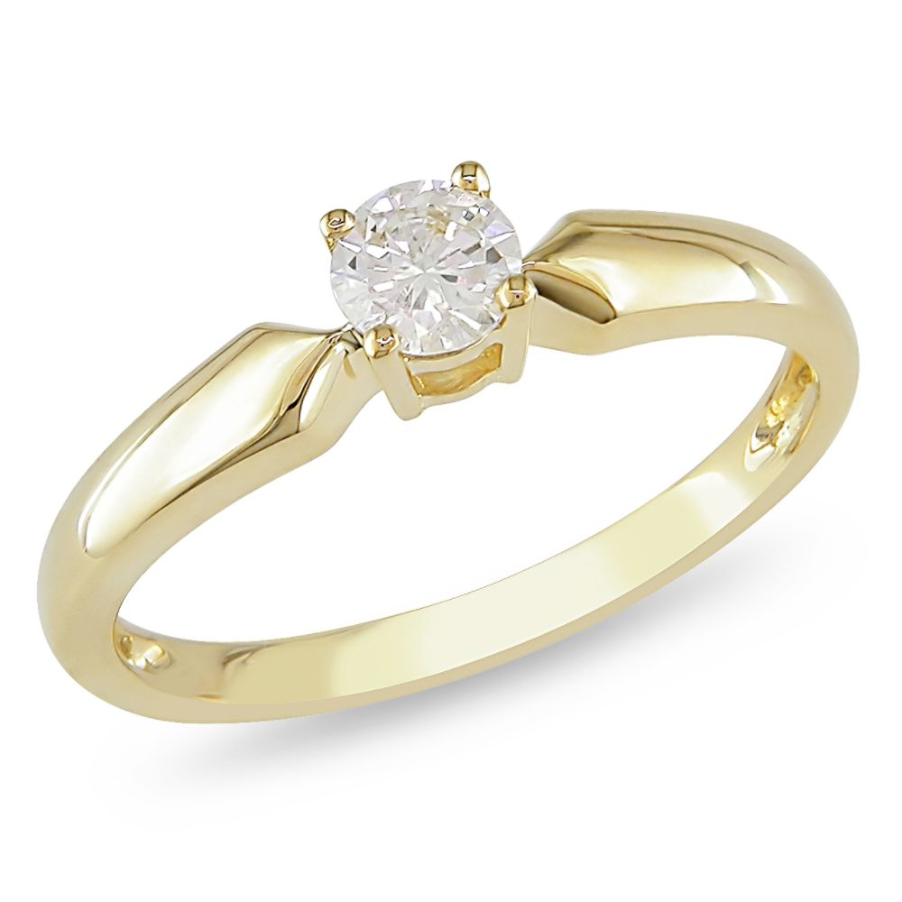0.30 cttw Diamond Solitaire Ring in 10k Yellow Gold at Kmart.com