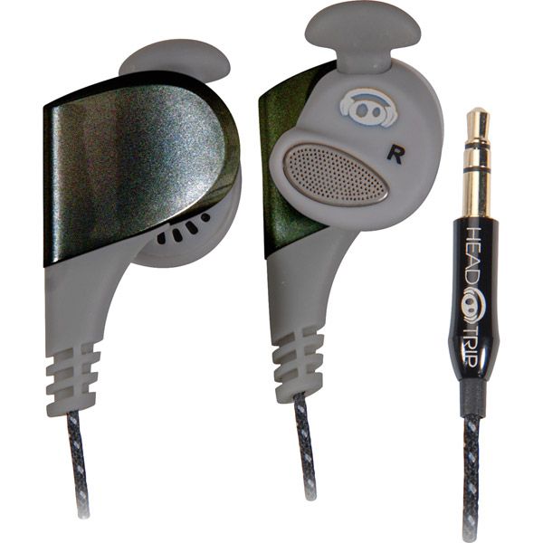 Black Head Trip Twisterz Sport Earbuds  NXHTTWISTB