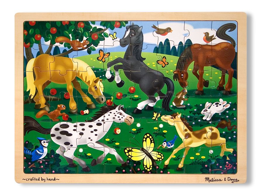 Melissa & Doug Frolicking Horses Jigsaw (48 pc) at Kmart.com